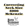 Correcting Neck Size 6900